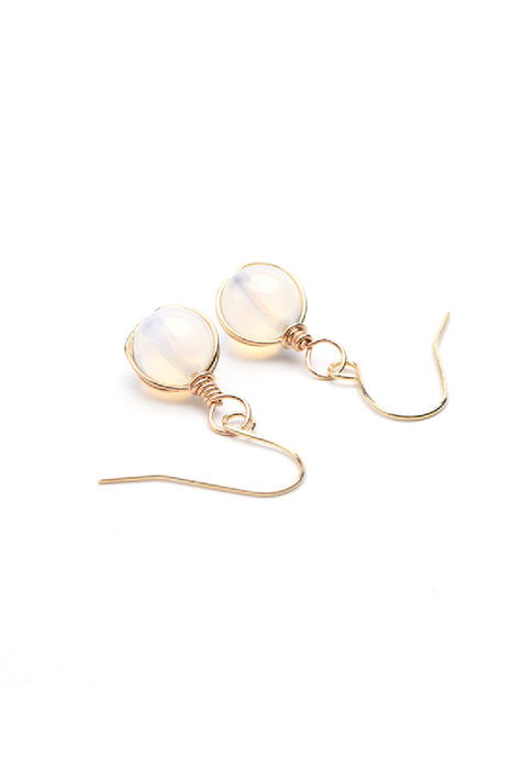 Earrings 8mm Opalite