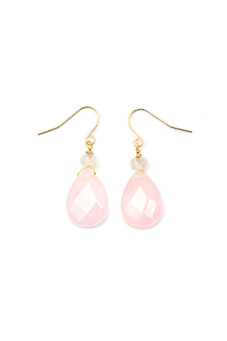 Earrings Opalite / Rose Quartz