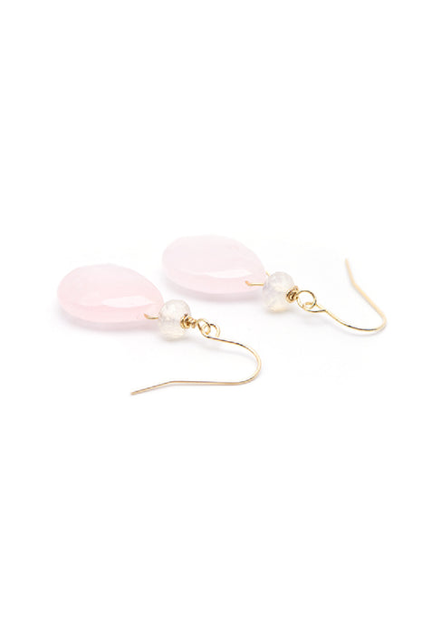 Earrings Opalite / Rose Quartz