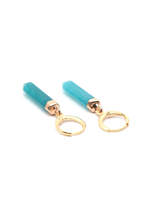 Earrings blue jade