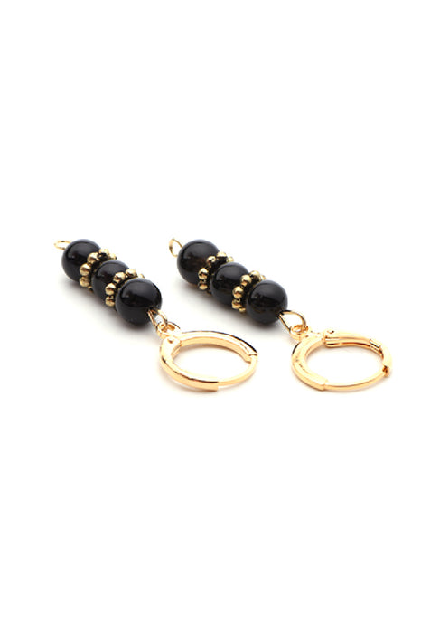 Black onyx earrings