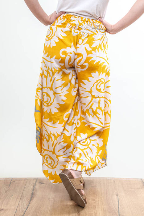 Wide leg patterned trousers - One Size