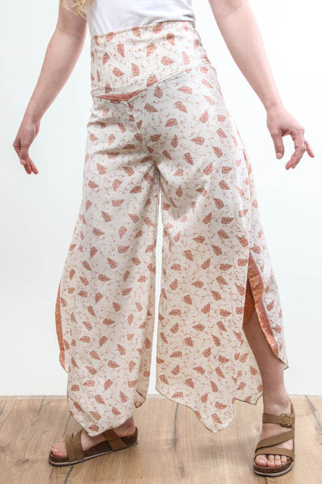 Wide leg patterned trousers - One Size