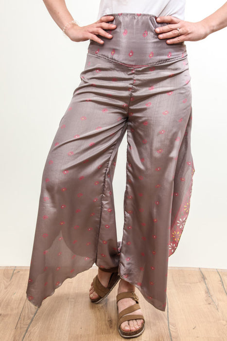 Wide leg patterned trousers - One Size