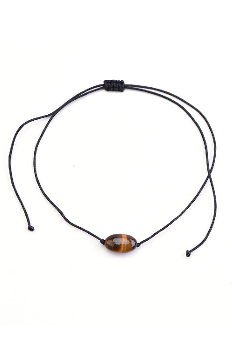 Bracelet de cheville oeil de tigre 26 cm