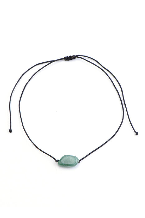 Anklet green aventurine 26 cm