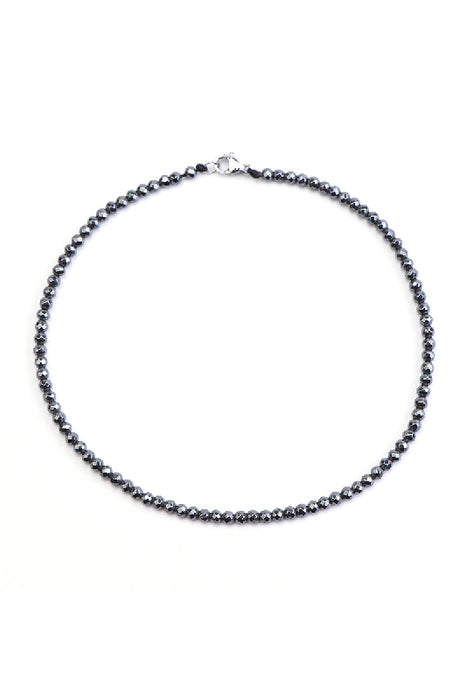 Anklet 3mm faceted hematite 26 cm