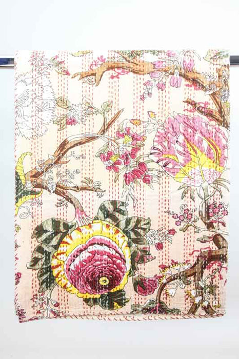 Couette Kantha assortie 220 x 270 cm