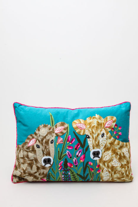 Decorative cushion 2 cows 40 x 60 cm