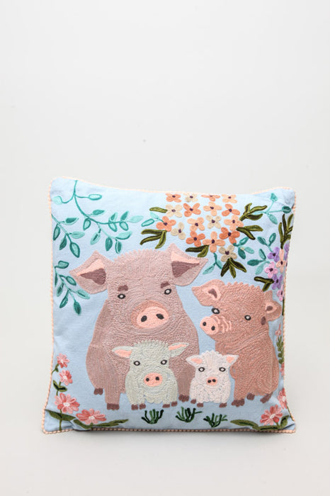 Decorative cushion pigs 45 x 45 cm