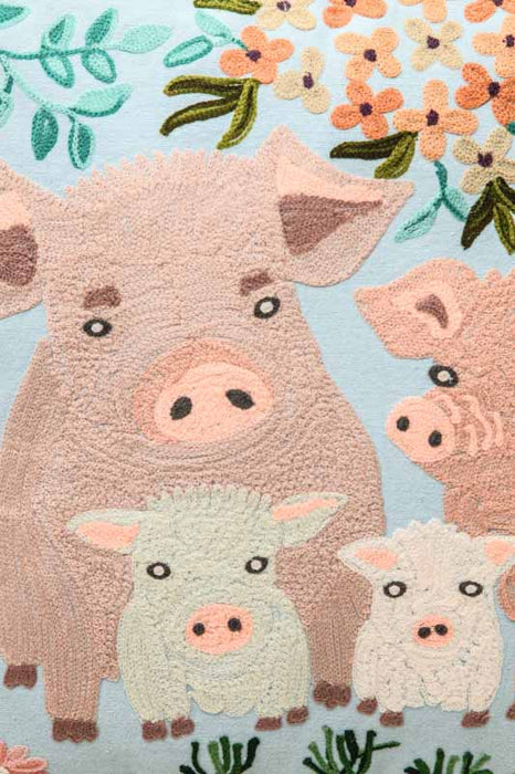 Decorative cushion pigs 45 x 45 cm