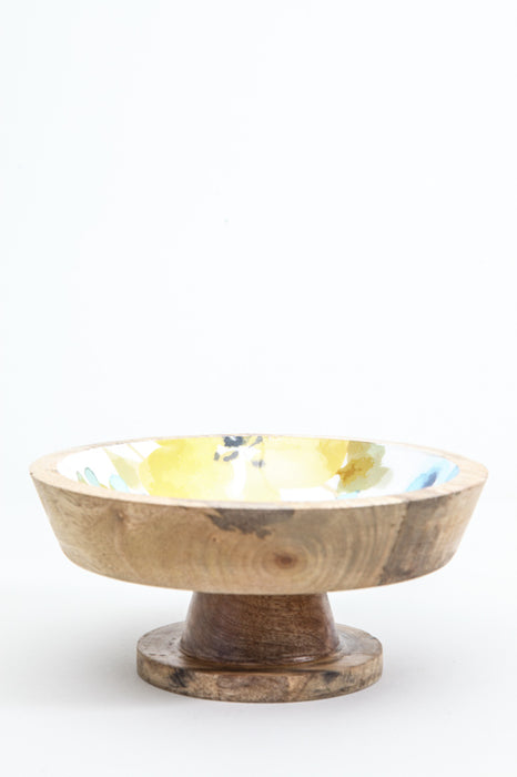 Bowl decorated mango wood 20 x 7.5 cm