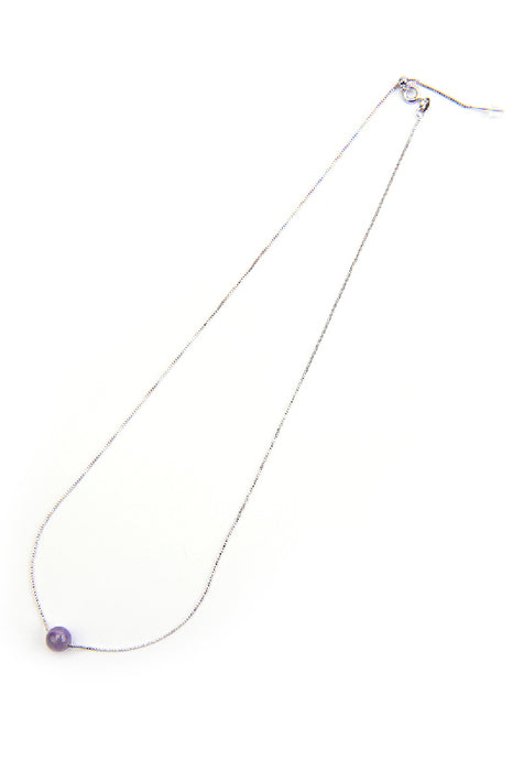 Halskette Anhänger Amethyst 45+5 cm