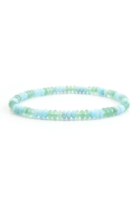 Armband grüner Aventurin, blaue Jade 18.5 cm