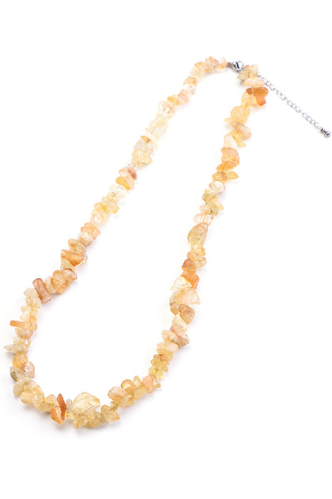 Necklace Citrine 45+5 cm