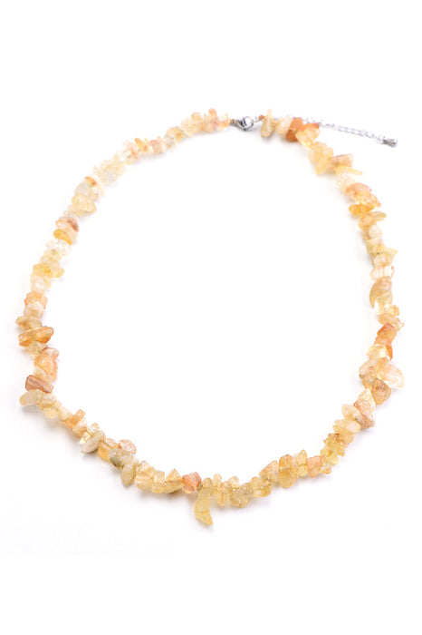 Necklace Citrine 45+5 cm