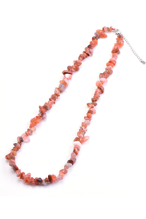 Necklace Carnelian 45+5 cm