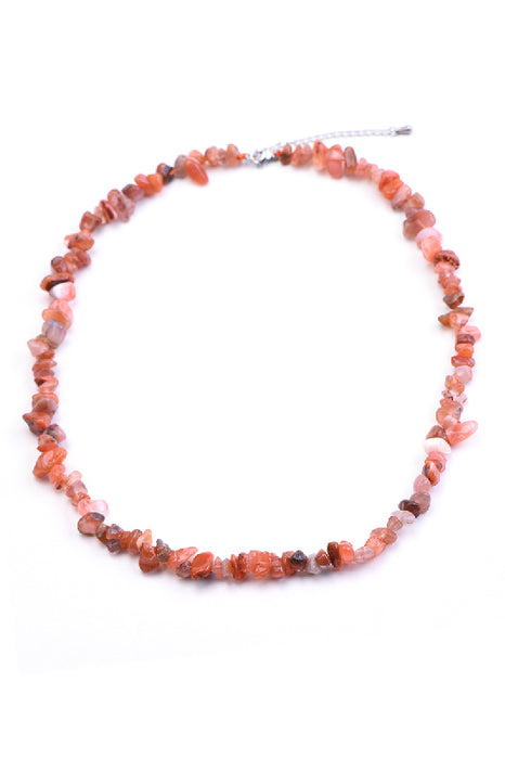 Necklace Carnelian 45+5 cm