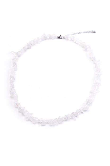 Necklace blue moonstone 45+5 cm