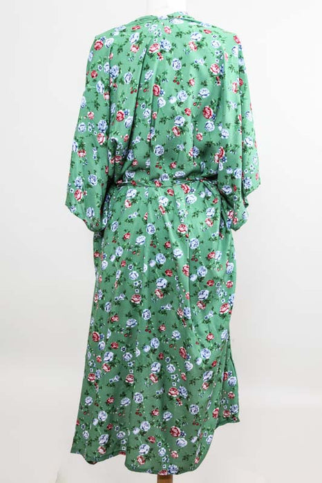 Kimono motif floral vert - Taille Unique