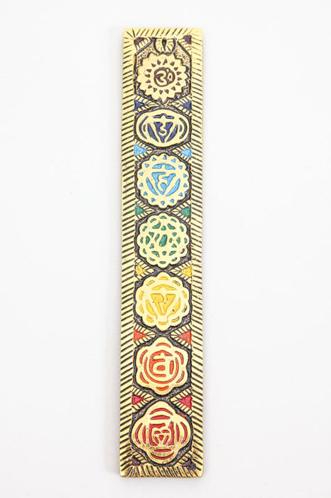 Räucherstäbchenhalter Alu 7 Chakra 22 cm