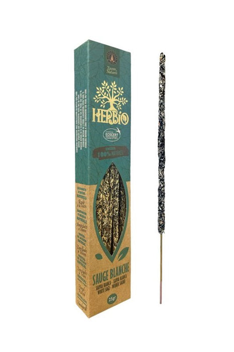 Herbio Incense Sticks 100% Natural - White Sage 25g