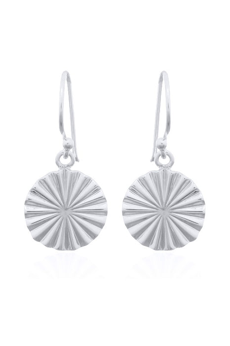 Silver earring round