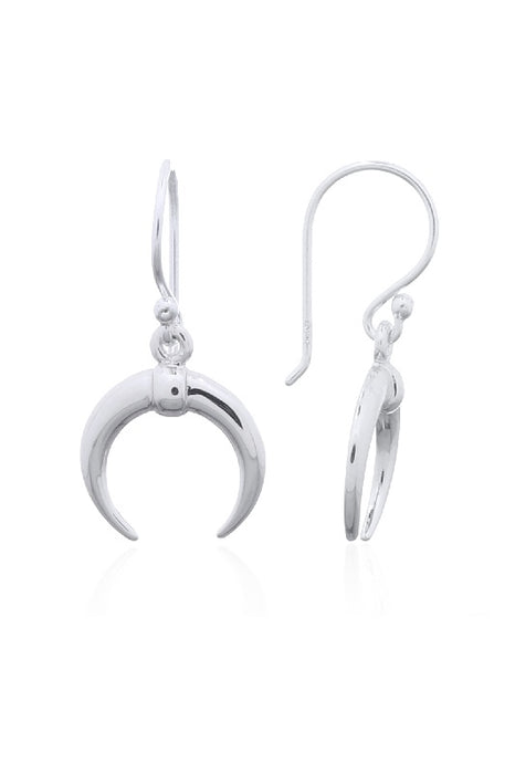 Silver earring sickle