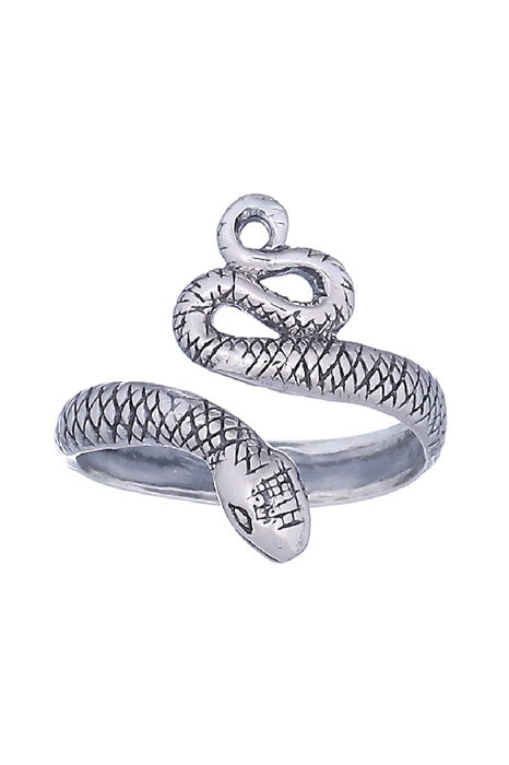 Bague d'orteil serpent argenté