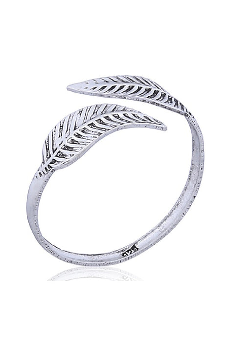 Bague d'orteil feuille d'argent