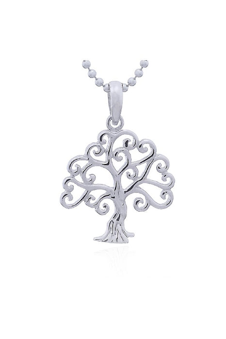 Pendentif argent grand arbre de vie