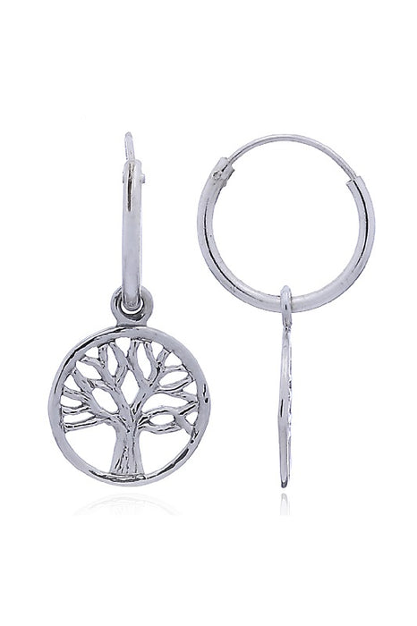 Silver Earring Tree of Life