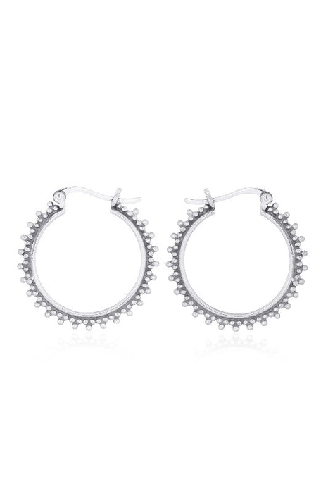 Silver earring Ethno Creole