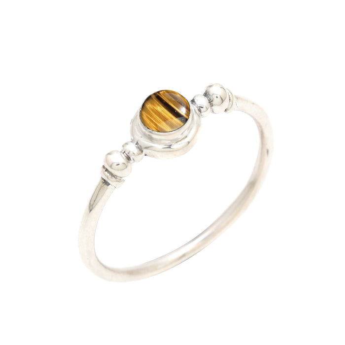 Bague en argent oeil de tigre