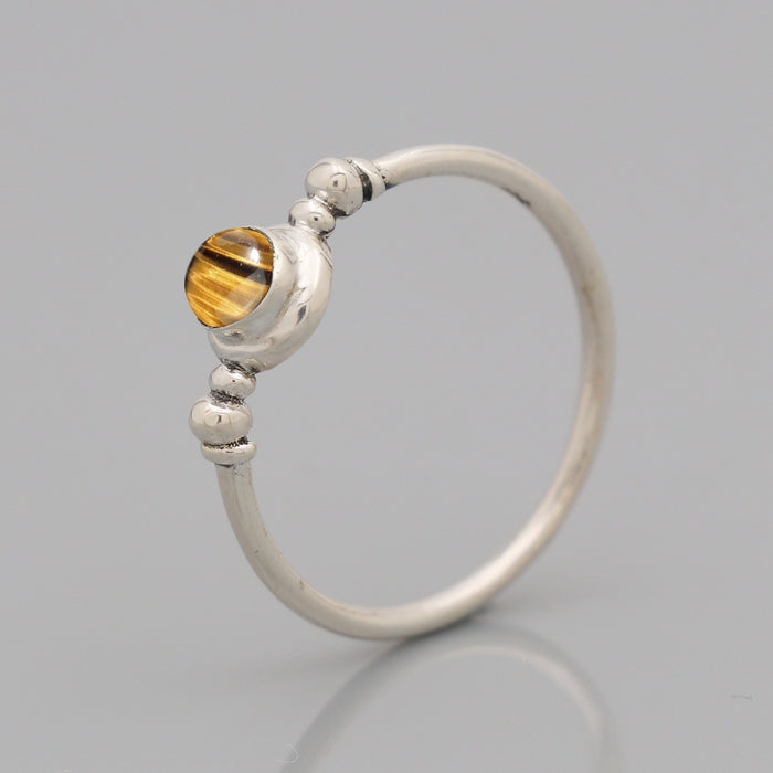Bague en argent oeil de tigre