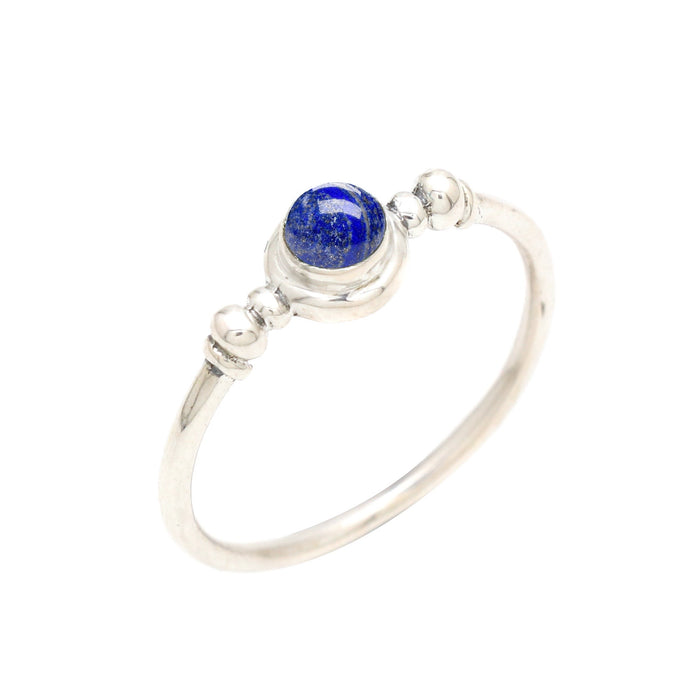 Bague en argent lapis-lazuli