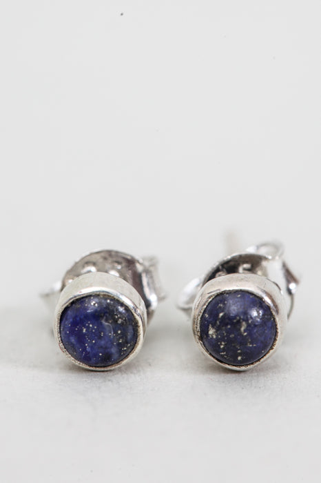 Silver earring Lapis Lazuli