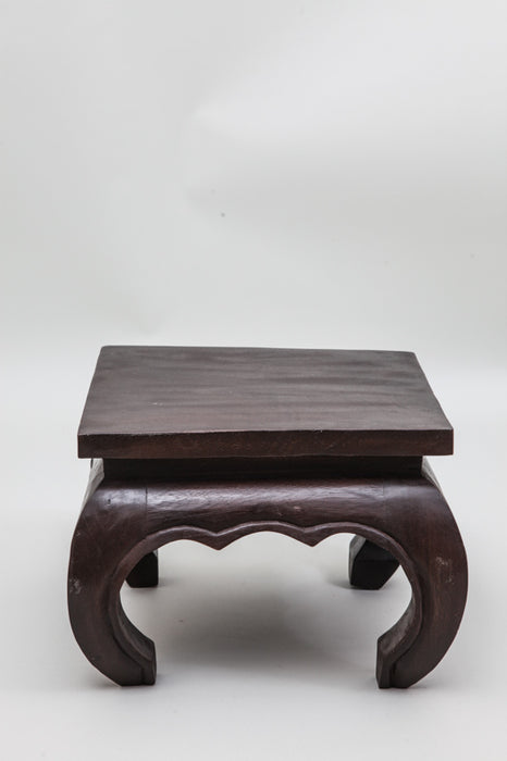 Opium table Jamjuree wood dark brown 35 x 35 x 27.5 cm