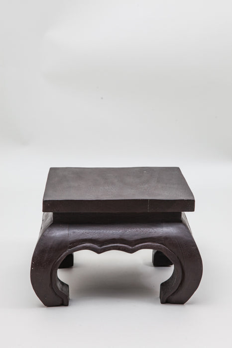 Opium table Jamjuree wood dark brown 30 x 30 x 25 cm