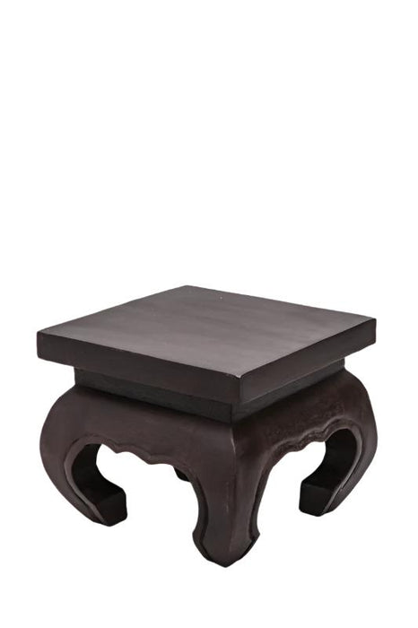 Table à opium Jamjuree bois marron foncé 25 x 25 x 20 cm