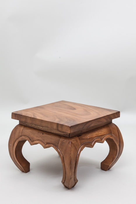 Table à opium Jamjuree bois marron naturel 35 x 35 x 27,5 cm