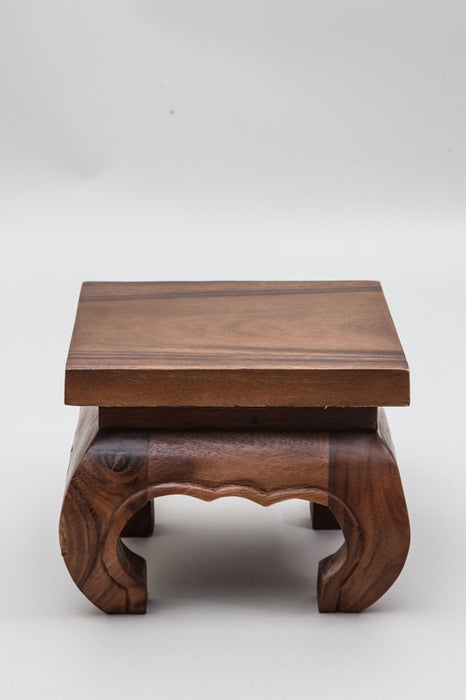Table à opium Jamjuree bois marron naturel 25 x 25 x 20 cm