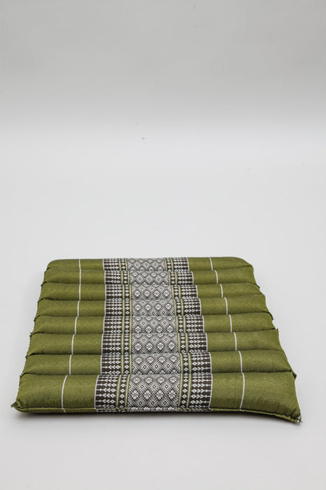 Seat cushion small rollable khaki 40 x 38 x 4 cm