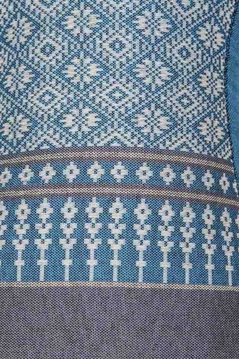 Chinese cushion turquoise 34 x 15 x 12 cm
