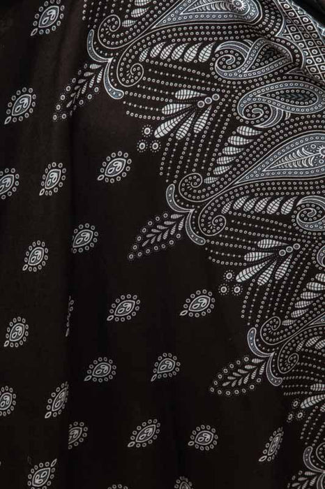 Dress flowers black patterned - One Size