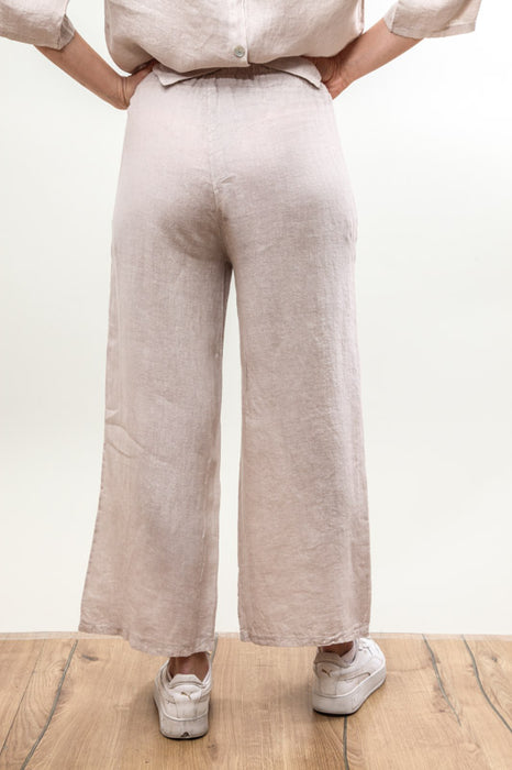 Leinenhose offwhite Gummibund - One Size