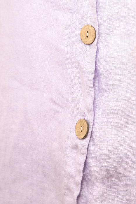 Linen blouse lilac - One Size