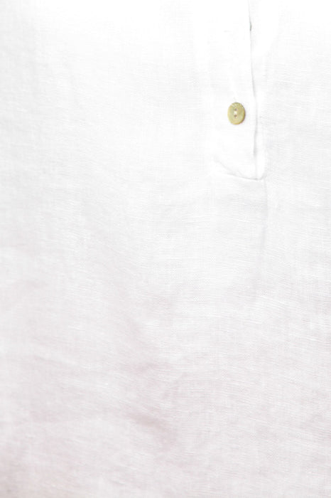 Linen blouse shirt white - One Size