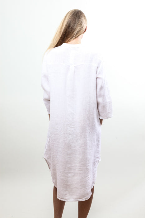 Robe longue en lin blanc - Taille Unique