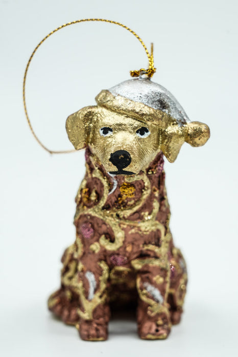 Hänger Golden Retriver "Freddy" mit Mütze 9cm